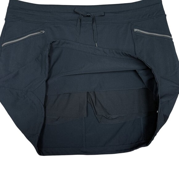 EUC Women's ATHLETA Metro Skort A-Line Mini Skirt Black | Size XLT - Picture 4 of 9